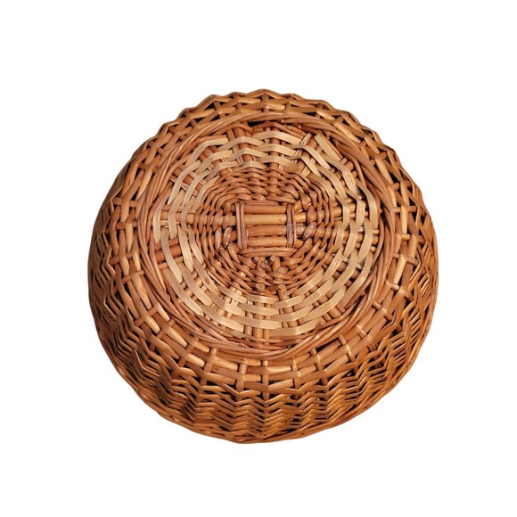 Vintage Glasbake Basketware 2 Quart Casserole And Knob Cover Original Box - Picture 9 of 10